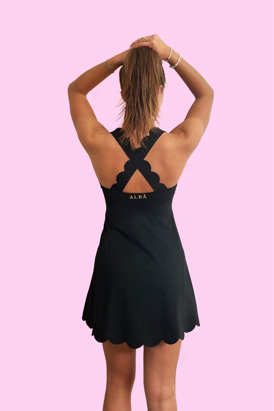 Robe festonnée avec short intégré Albã